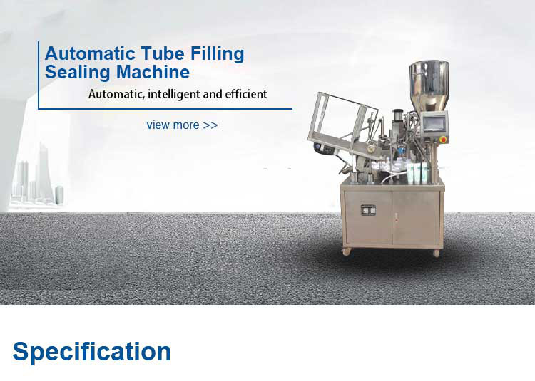Tube filling and sealing machine (1)